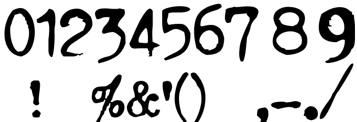 TriumphTippa regular フォント その他の文字