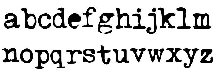 TriumphTippa regular フォント 小文字