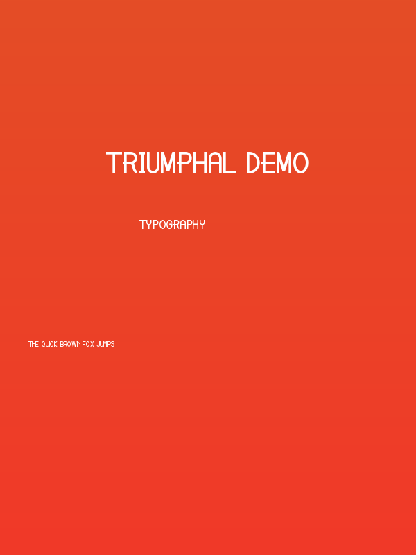 Triumphal Demo Poster