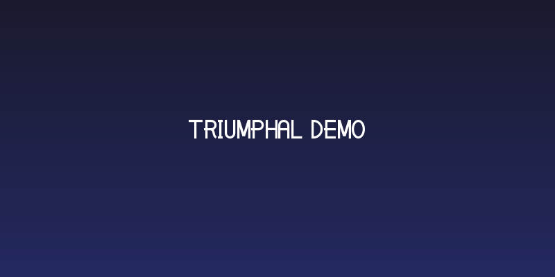 Triumphal Demo Social Header