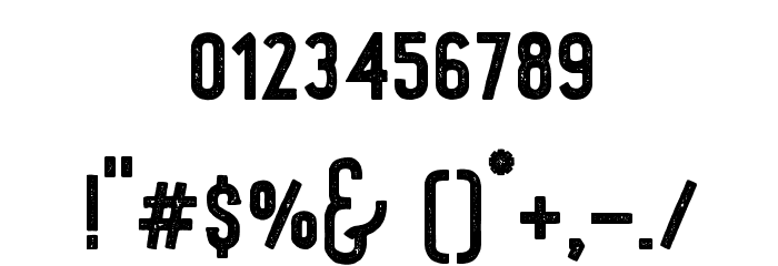 Triumphwheelsrough Font OTHER CHARS