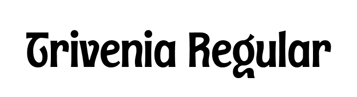 Trivenia Regular  Fuentes Gratis Descargar