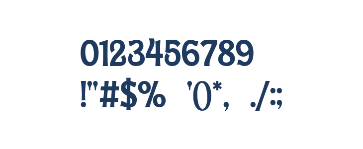 Trivenia Regular Other Characters