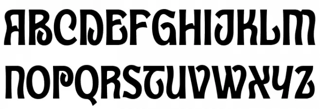 Trivenia Regular Polices MAJUSCULES