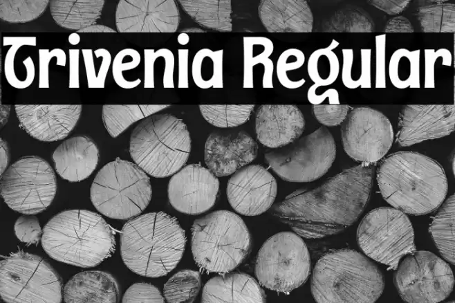 Trivenia Regular Font examples