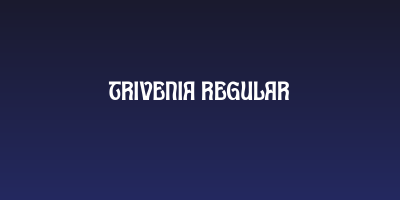 Trivenia Regular Social Header