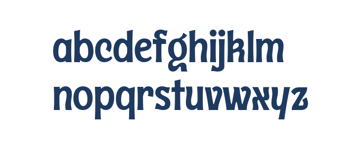 Trivenia Regular Lowercase