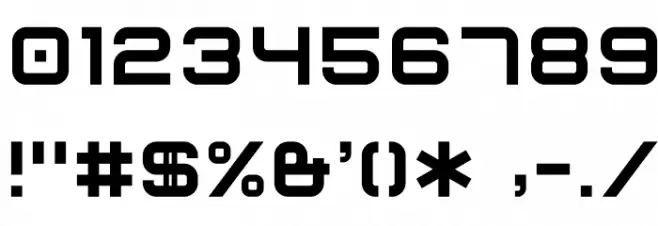 Trivial Bold Font OTHER CHARS