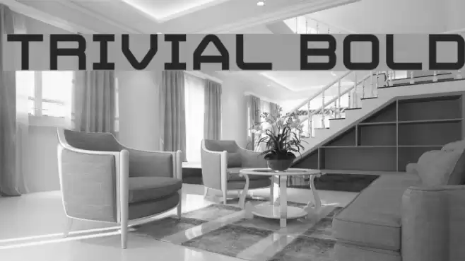 Trivial Bold Font examples