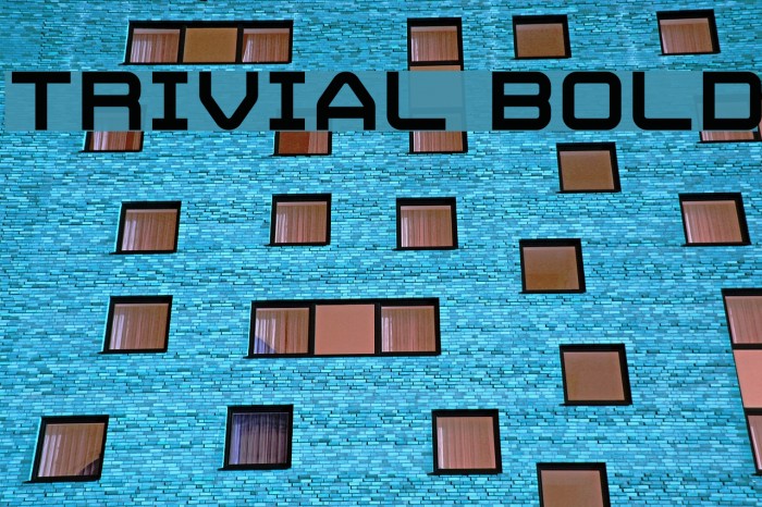 Trivial Bold Font examples