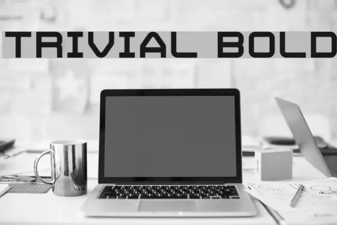 Trivial Bold Font examples