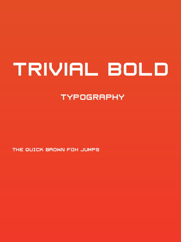 Trivial Bold Poster