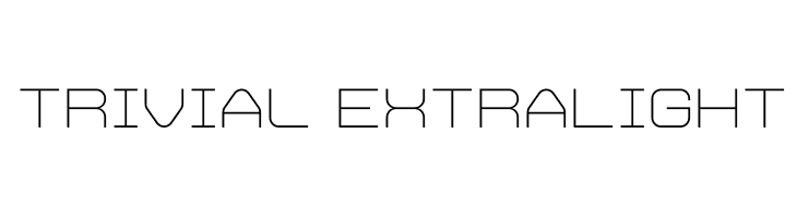 Trivial ExtraLight Font