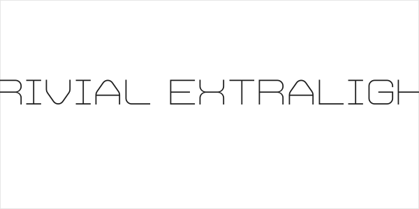 Trivial ExtraLight Logo