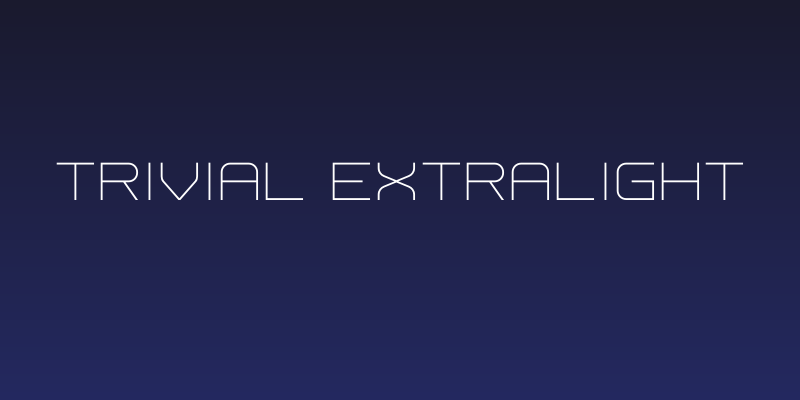 Trivial ExtraLight Social Header