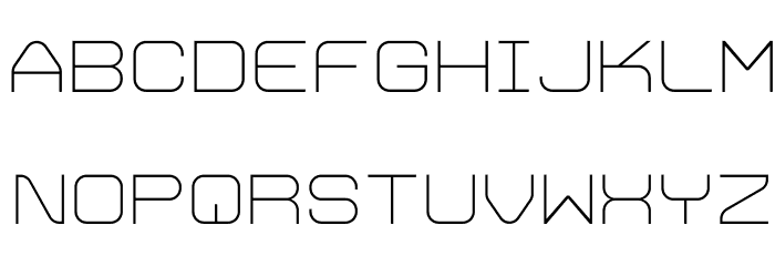 Trivial ExtraLight Font LOWERCASE