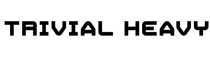 Trivial Heavy Font