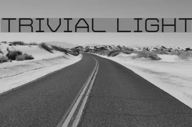 Trivial Light Font examples