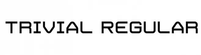Trivial Regular  नि: शुल्क फ़ॉन्ट्स डाउनलोड