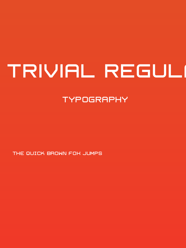 Trivial Regular Poster