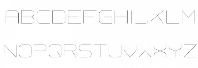 Trivial Thin Schriftart Groß