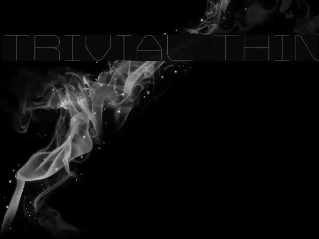 Trivial Thin Font examples