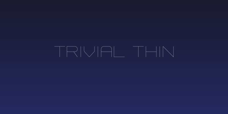 Trivial Thin Social Header
