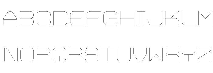 Trivial Thin Font LOWERCASE