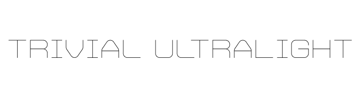 Trivial UltraLight  les polices de caractères gratuit tlcharger