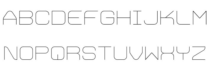 Trivial UltraLight Font LOWERCASE