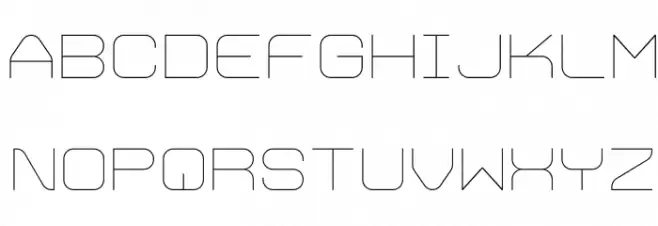 Trivial UltraLight Font LOWERCASE