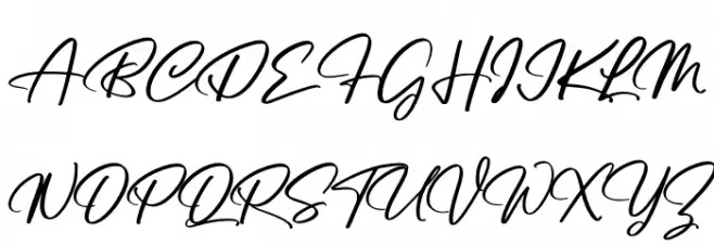 Triyastie फ़ॉन्ट अपरकेस