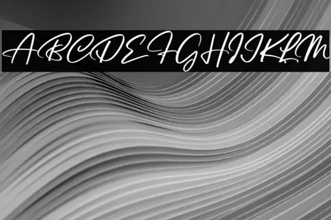 Triyastie फ़ॉन्ट examples