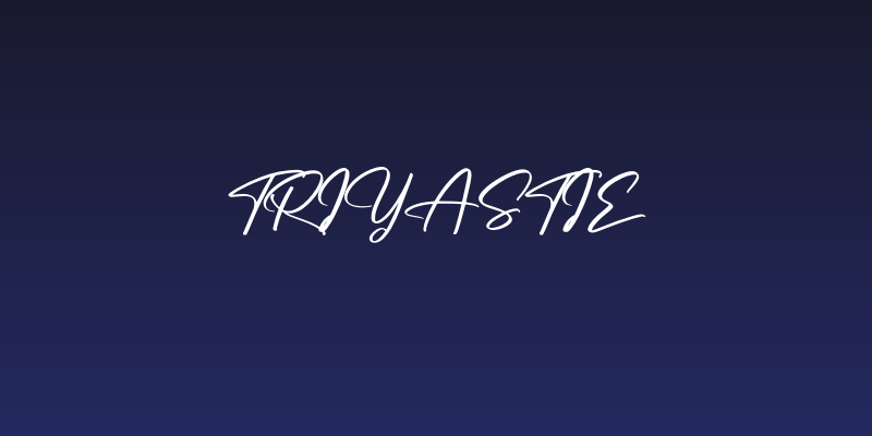 Triyastie Social Header