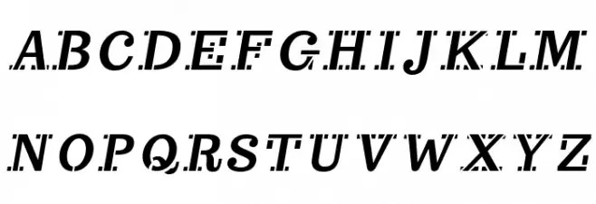 Trocchi-Oblique 字体 大写