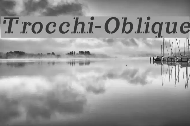 Trocchi-Oblique Font examples