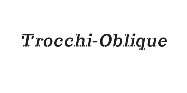 Trocchi-Oblique Logo