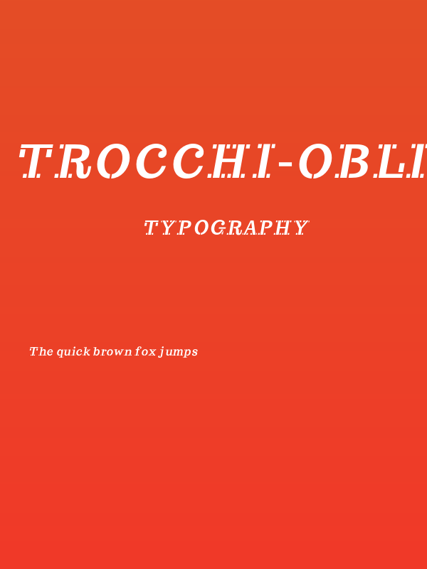 Trocchi-Oblique Poster