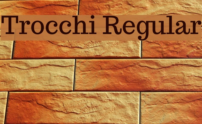 Trocchi Regular Font examples