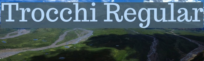 Trocchi Regular Font examples