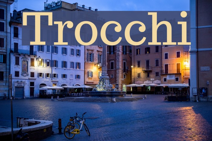 Trocchi Font examples
