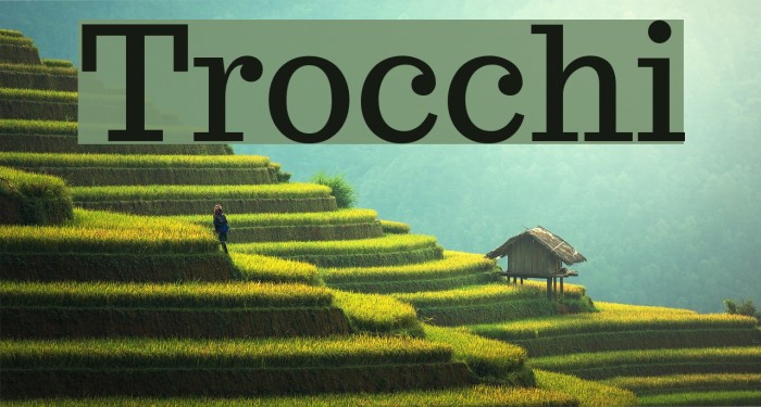 Trocchi Font examples