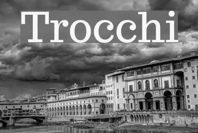 Trocchi Font examples