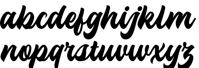 Troche Font LOWERCASE