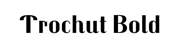 Trochut Bold Font