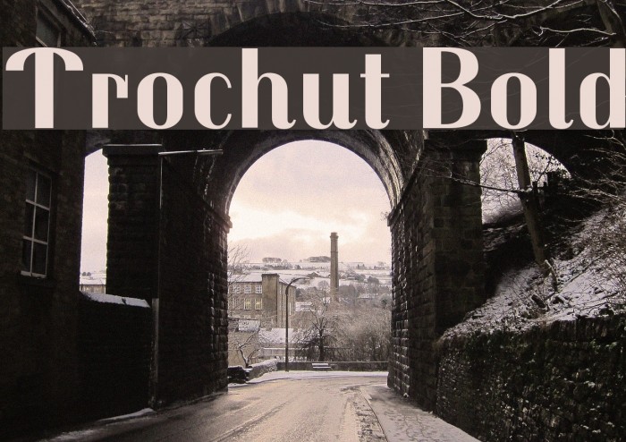 Trochut Bold Font examples