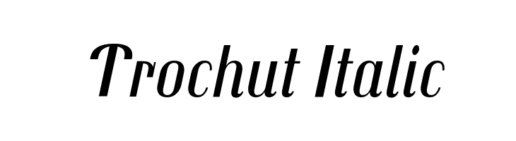 Trochut Italic  नि: शुल्क फ़ॉन्ट्स डाउनलोड