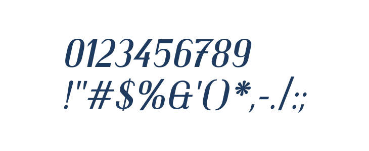 Trochut Italic Other Characters