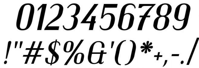 Trochut Italic Font OTHER CHARS