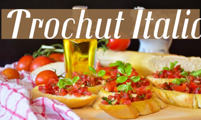 Trochut Italic Example 3